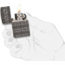 Zippo Armor 29665 — рельеф Black Ice